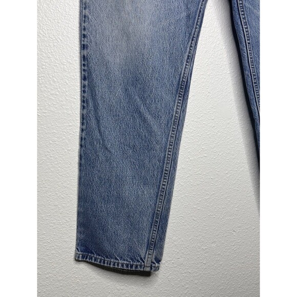 Vintage Levis 540 Jeans Men 34x31 Faded Y2K Batwing Brown Tab Leather Patch 2001 - Picture 5 of 16